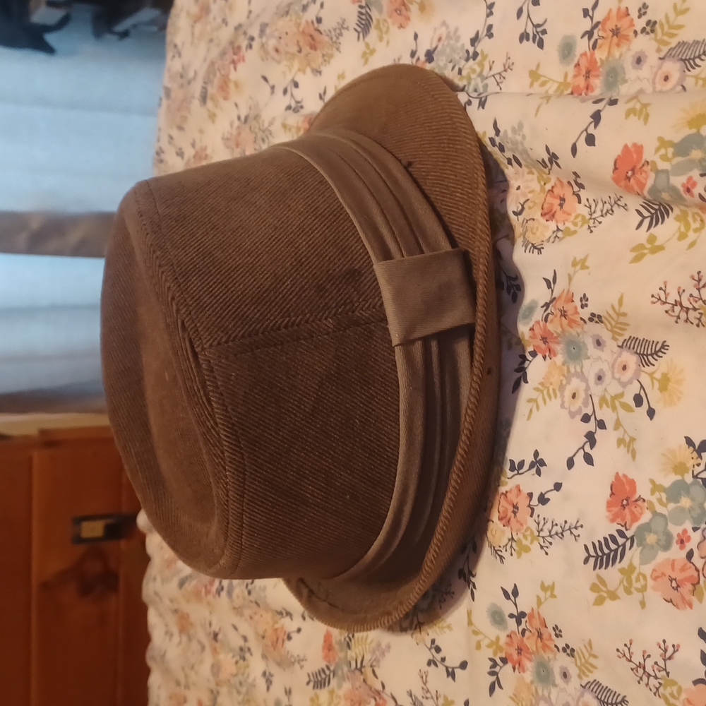 Tan corduroy hat